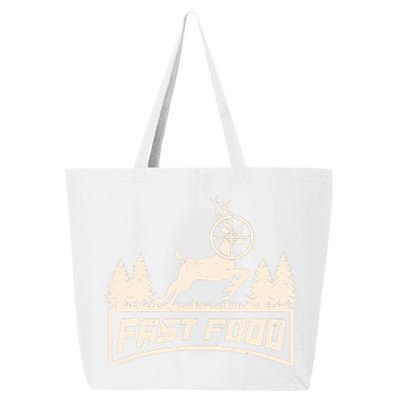 Funny Deer Hunting Season Fast Food Hunter 25L Jumbo Tote