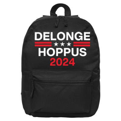 Funny Delonge Hoppus 2024 For President Apparel 16 in Basic Backpack