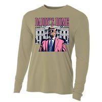 Funny DaddyS Home Trump Pin.K 2024 Take America Back 2024 Cooling Performance Long Sleeve Crew