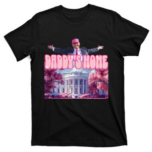 Funny DaddyS Home Trump Pink 2024 T-Shirt