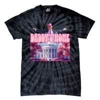 Funny DaddyS Home Trump Pink 2024 Tie-Dye T-Shirt