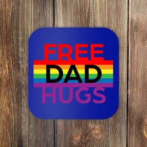 Free Dad Hugs Lgbt Pride Social Movet Great Gift Coaster