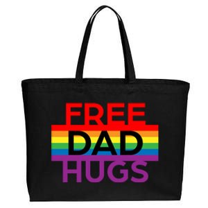 Free Dad Hugs Lgbt Pride Social Movet Great Gift Cotton Canvas Jumbo Tote