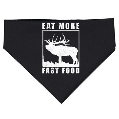 Funny Deer Hunting Season Eat More Fast Food Hunter USA-Made Doggie Bandana