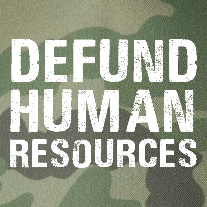 Funny Defund Human Resources Legacy Tie Dye Trucker Hat