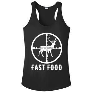 Funny Deer Hunting Season Fast Food Hunter Ladies PosiCharge Competitor Racerback Tank