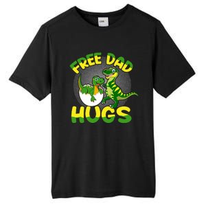 Free Dad Hugs Funny Dinosaurs Sketch Tall Fusion ChromaSoft Performance T-Shirt