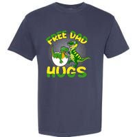 Free Dad Hugs Funny Dinosaurs Sketch Garment-Dyed Heavyweight T-Shirt