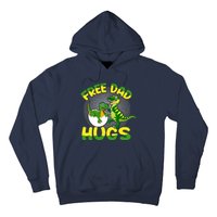 Free Dad Hugs Funny Dinosaurs Sketch Hoodie