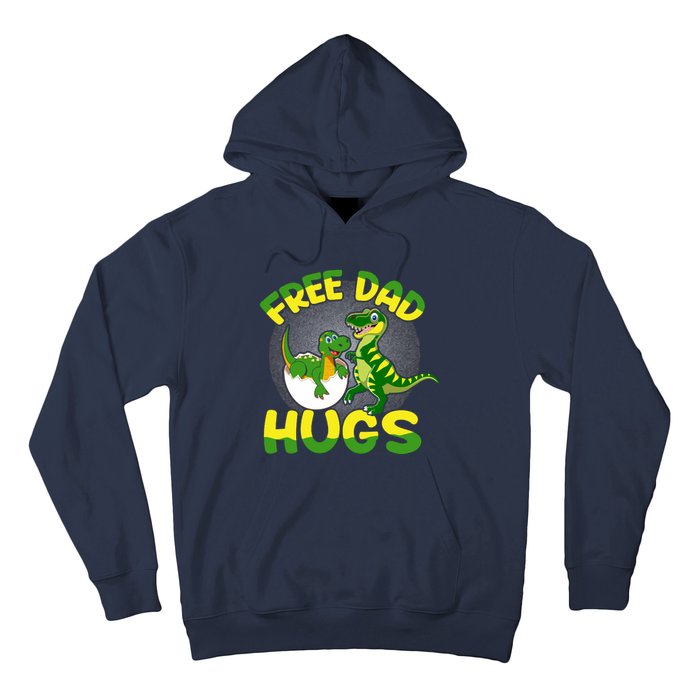 Free Dad Hugs Funny Dinosaurs Sketch Hoodie