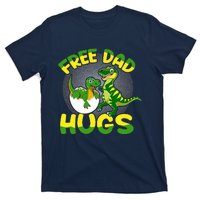 Free Dad Hugs Funny Dinosaurs Sketch T-Shirt