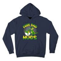 Free Dad Hugs Funny Dinosaurs Sketch Tall Hoodie