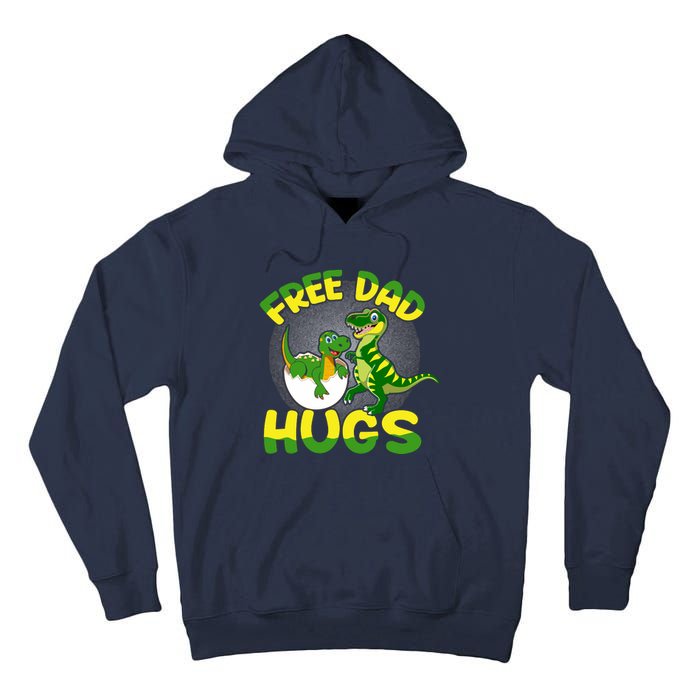 Free Dad Hugs Funny Dinosaurs Sketch Tall Hoodie