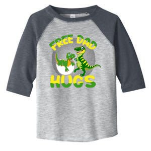 Free Dad Hugs Funny Dinosaurs Sketch Toddler Fine Jersey T-Shirt