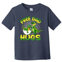 Free Dad Hugs Funny Dinosaurs Sketch Toddler T-Shirt