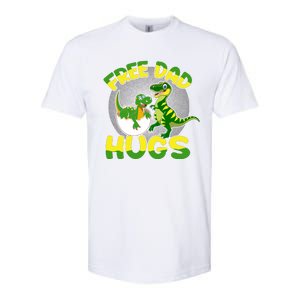 Free Dad Hugs Funny Dinosaurs Sketch Softstyle CVC T-Shirt