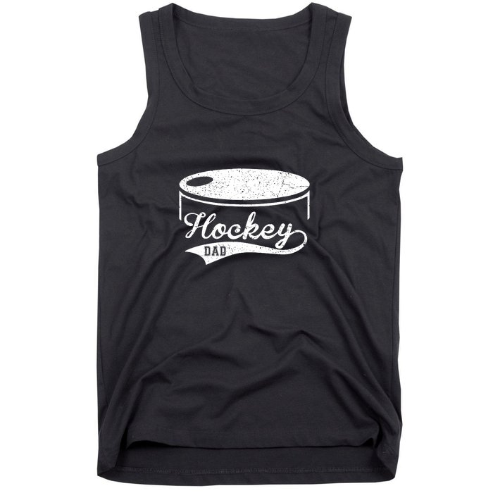 Father's Day Hockey Dad Favorite Player Gift Hockey Dad Tank Top