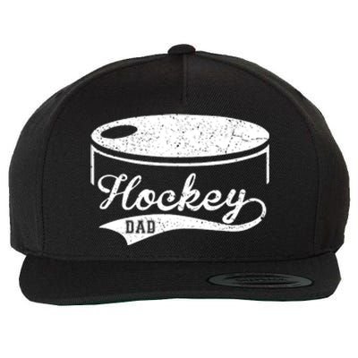 Father's Day Hockey Dad Favorite Player Gift Hockey Dad Wool Snapback Cap