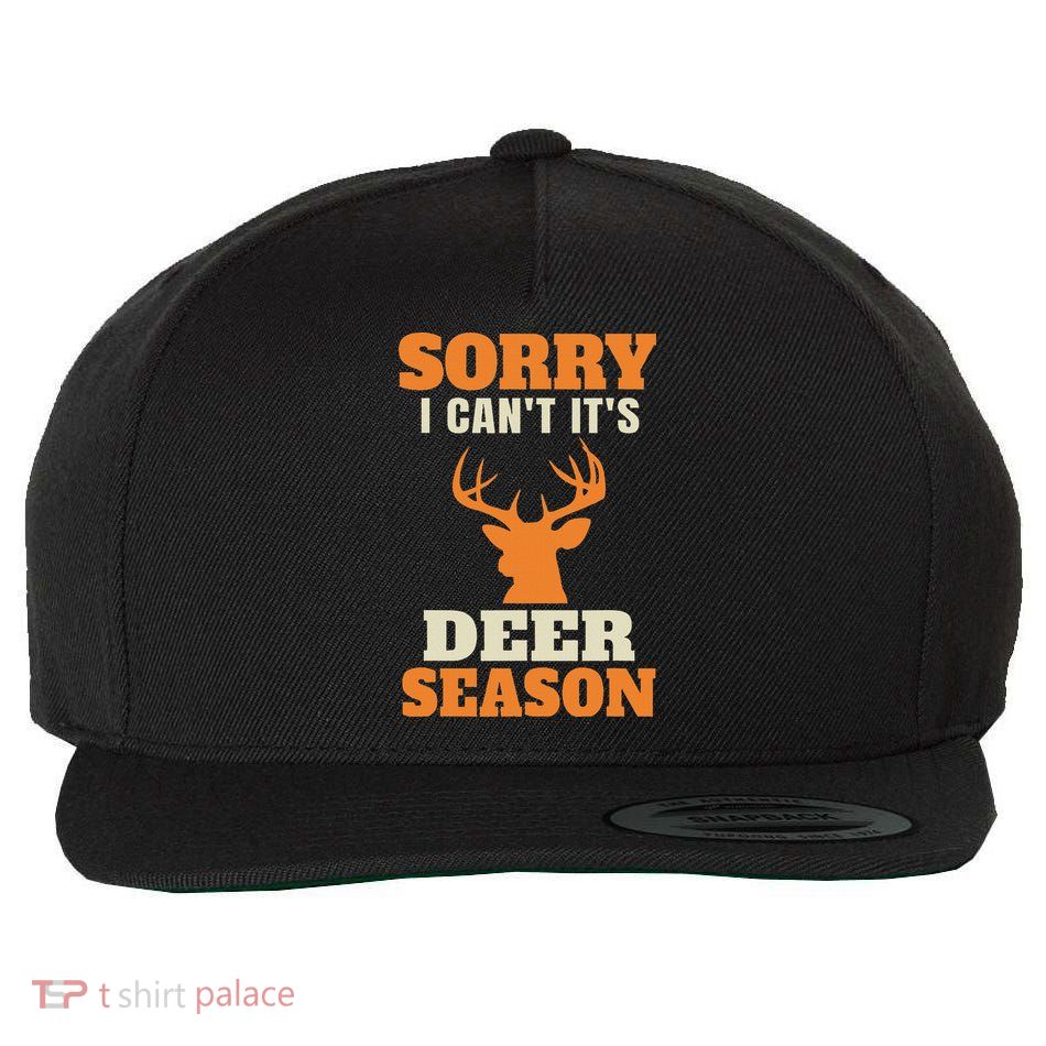 Funny Deer Hunting Saying Joke Wool Snapback Cap