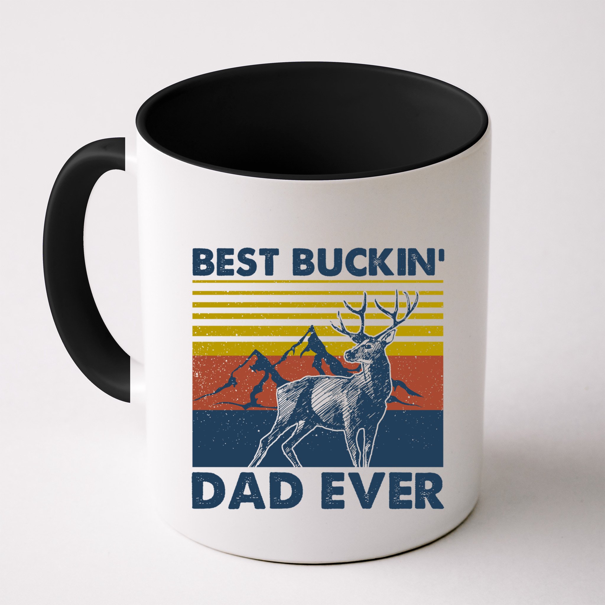 Fathers Day Hunting Gift Hunter Daddy Best Buckin Dad Ever Gift Mug