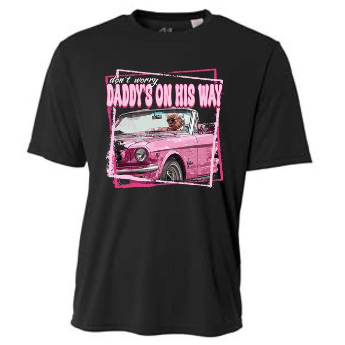 Funny DaddyS Home Trump Pink 2024 Take America Back 2024 Cooling Performance Crew T-Shirt