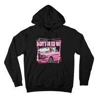 Funny DaddyS Home Trump Pink 2024 Take America Back 2024 Hoodie