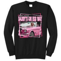 Funny DaddyS Home Trump Pink 2024 Take America Back 2024 Sweatshirt