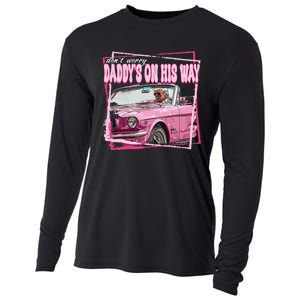 Funny DaddyS Home Trump Pink 2024 Take America Back 2024 Cooling Performance Long Sleeve Crew