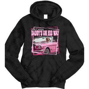 Funny DaddyS Home Trump Pink 2024 Take America Back 2024 Tie Dye Hoodie