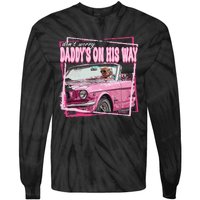 Funny DaddyS Home Trump Pink 2024 Take America Back 2024 Tie-Dye Long Sleeve Shirt