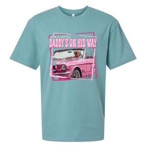 Funny DaddyS Home Trump Pink 2024 Take America Back 2024 Sueded Cloud Jersey T-Shirt