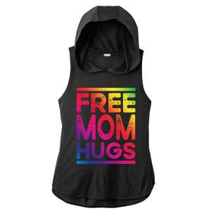 Free Dad Hugs Lgbt Supports Happy Pride Month Fathers Day Gift Ladies PosiCharge Tri-Blend Wicking Draft Hoodie Tank