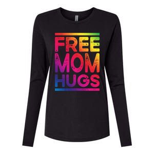 Free Dad Hugs Lgbt Supports Happy Pride Month Fathers Day Gift Womens Cotton Relaxed Long Sleeve T-Shirt