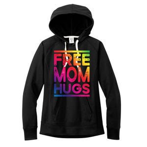 Free Dad Hugs Lgbt Supports Happy Pride Month Fathers Day Gift Women's Fleece Hoodie