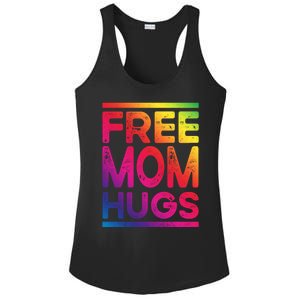 Free Dad Hugs Lgbt Supports Happy Pride Month Fathers Day Gift Ladies PosiCharge Competitor Racerback Tank