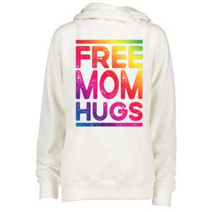 Free Dad Hugs Lgbt Supports Happy Pride Month Fathers Day Gift Womens Funnel Neck Pullover Hood