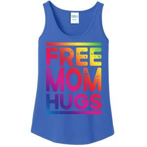 Free Dad Hugs Lgbt Supports Happy Pride Month Fathers Day Gift Ladies Essential Tank