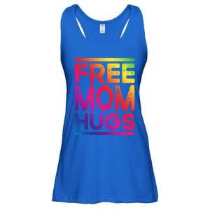 Free Dad Hugs Lgbt Supports Happy Pride Month Fathers Day Gift Ladies Essential Flowy Tank