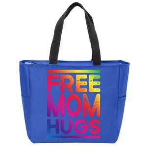 Free Dad Hugs Lgbt Supports Happy Pride Month Fathers Day Gift Zip Tote Bag