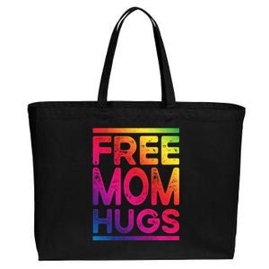 Free Dad Hugs Lgbt Supports Happy Pride Month Fathers Day Gift Cotton Canvas Jumbo Tote