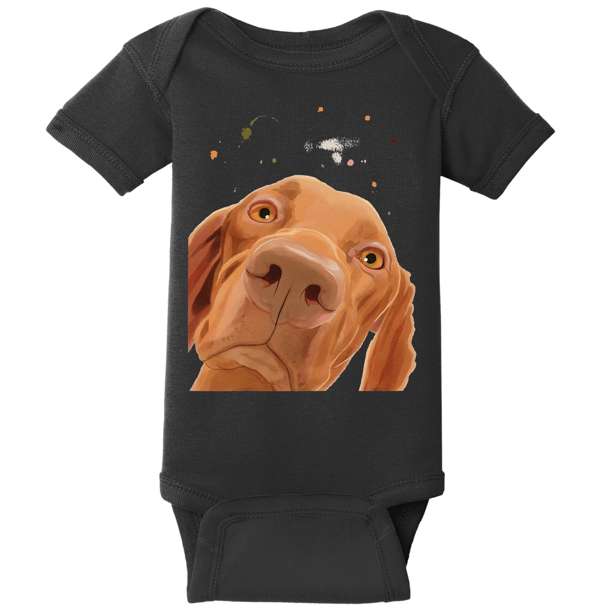 Funny Dog Hungarian Vizsla Baby Bodysuit