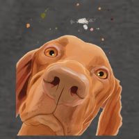 Funny Dog Hungarian Vizsla Vector Backpack