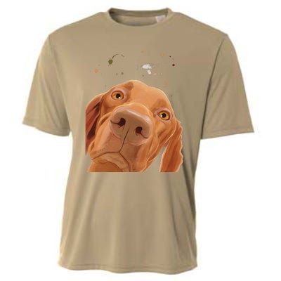 Funny Dog Hungarian Vizsla Cooling Performance Crew T-Shirt