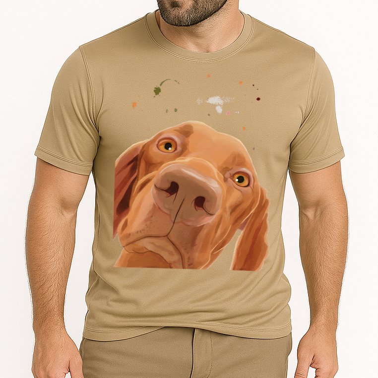 Funny Dog Hungarian Vizsla Performance Shirt