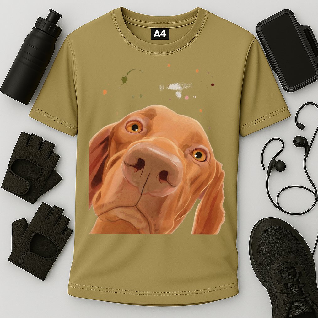 Funny Dog Hungarian Vizsla Performance Shirt
