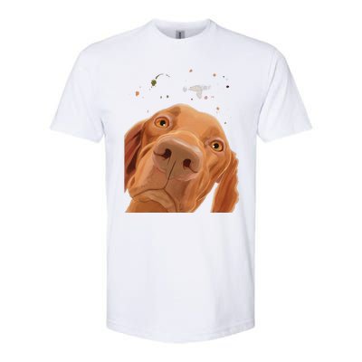 Funny Dog Hungarian Vizsla Softstyle CVC T-Shirt