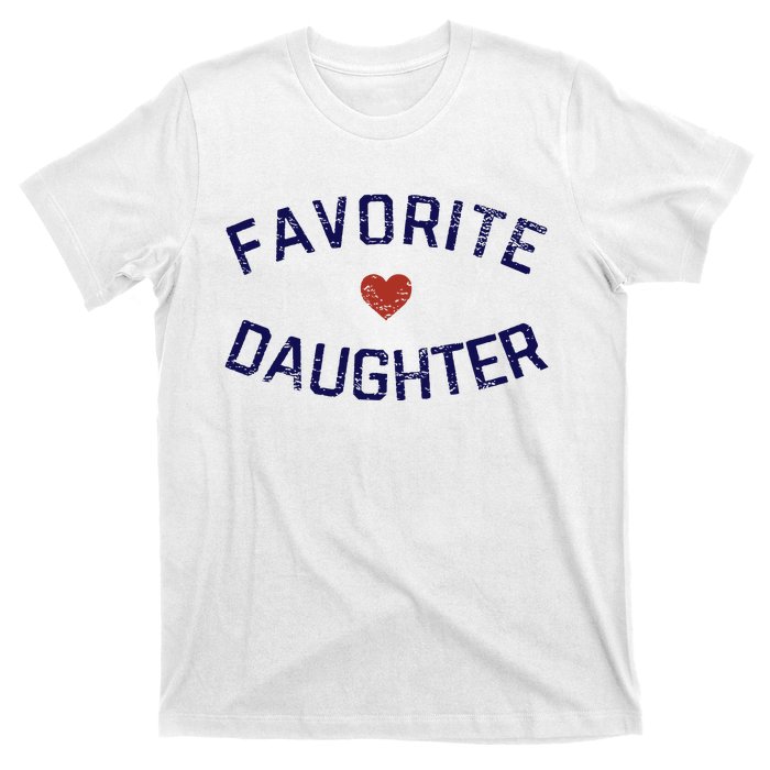 Favorite Daughter Heart Distressed Vintage Faded T-Shirt