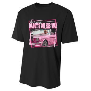 Funny DaddyS Home Trump Pink 2024 Take America Back 2024 Performance Sprint T-Shirt