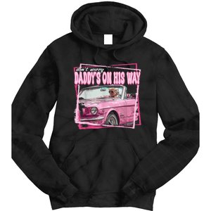 Funny DaddyS Home Trump Pink 2024 Take America Back 2024 Tie Dye Hoodie