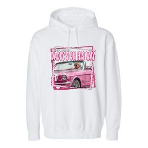 Funny DaddyS Home Trump Pink 2024 Take America Back 2024 Garment-Dyed Fleece Hoodie